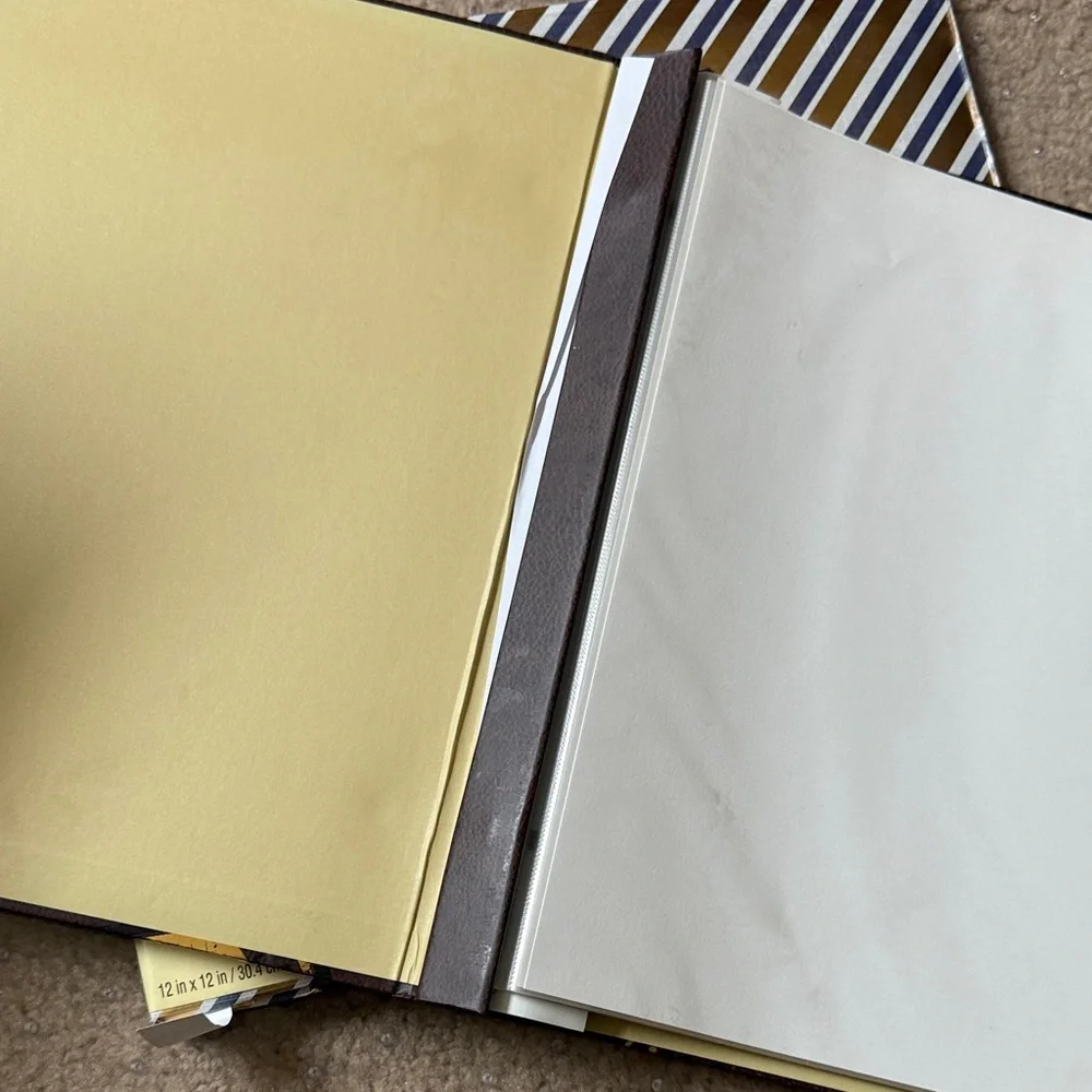 2 Recollections Gold and Brown Paris Scrapbook Album